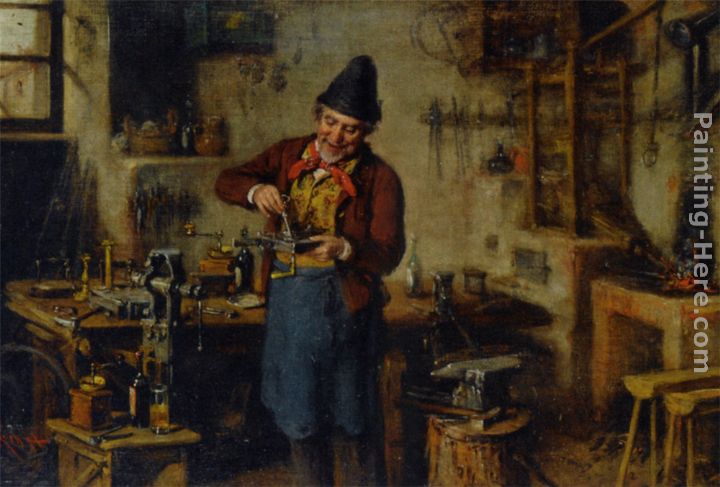 The Lock Maker painting - Hermann Kern The Lock Maker art painting
